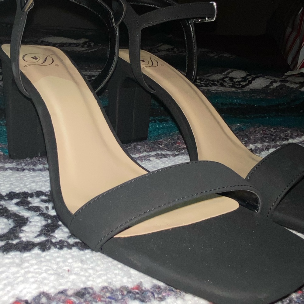 Brand New black low heels